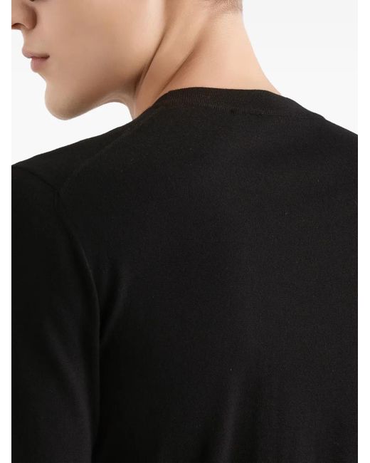 Dolce & Gabbana Black Logo Crew Neck Knitwear for men