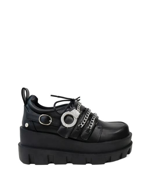 Altercore Black Neri Chain-Link Platform Shoes