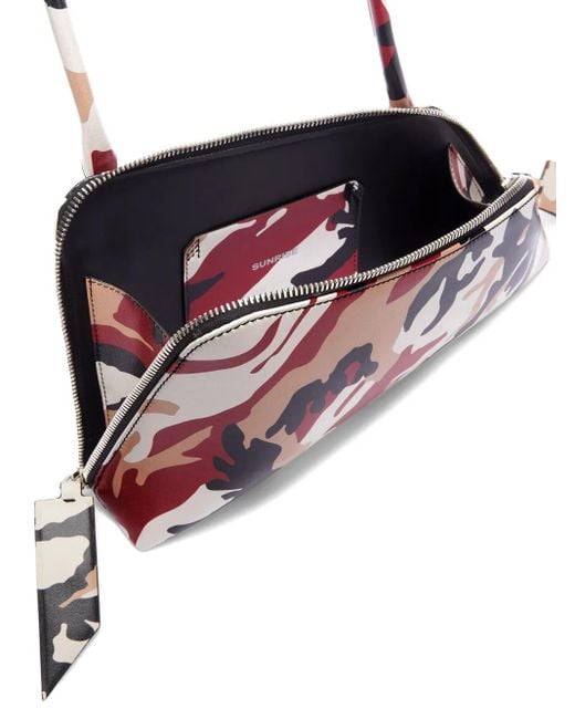Borsa A Spalla Con Stampa Camouflage di The Attico in Pink
