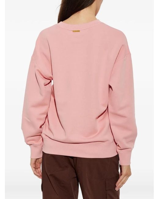 MICHAEL Michael Kors Pink Embroidered Logo Sweatshirt