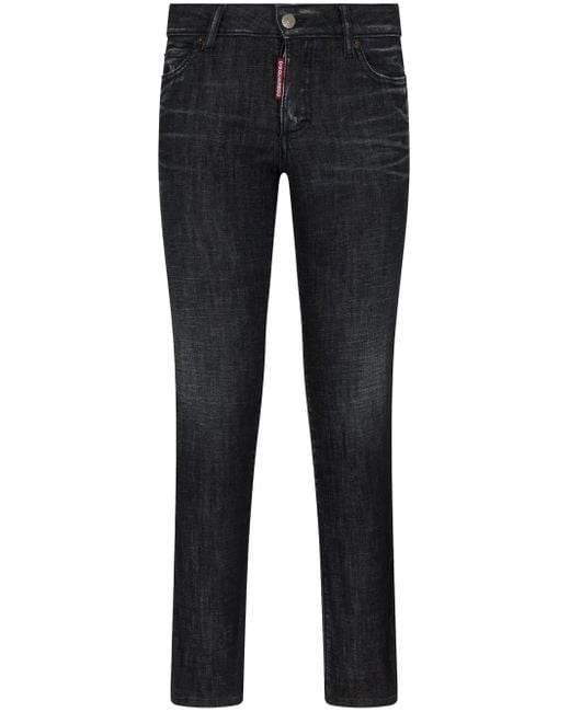 Vaqueros ajustados con parche del logo DSquared² de color Blue