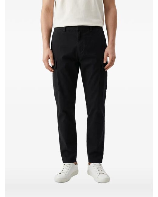 Brunello Cucinelli Black Cotton Cargo Pants for men