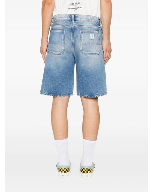 Short À Patch Logo Roy Rogers pour homme en coloris Blue