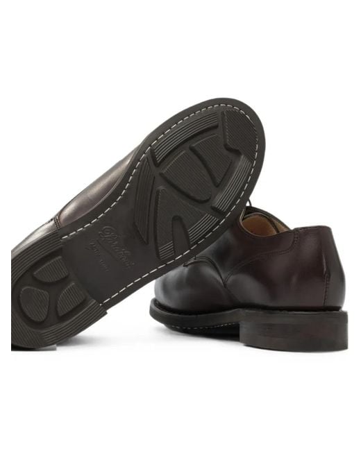 Paraboot Brown Chambord Derby Shoes for men