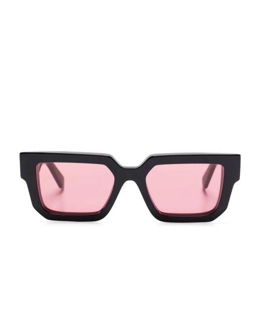 Off-White c/o Virgil Abloh スクエアフレーム サングラス Pink