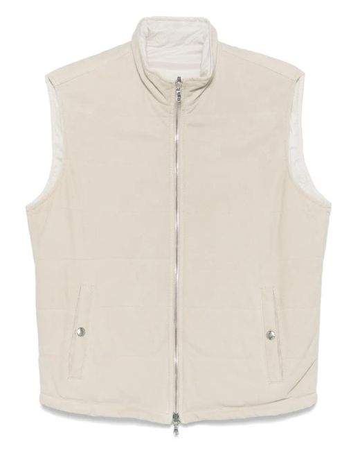 Barba Napoli Natural Reversible Gilet for men