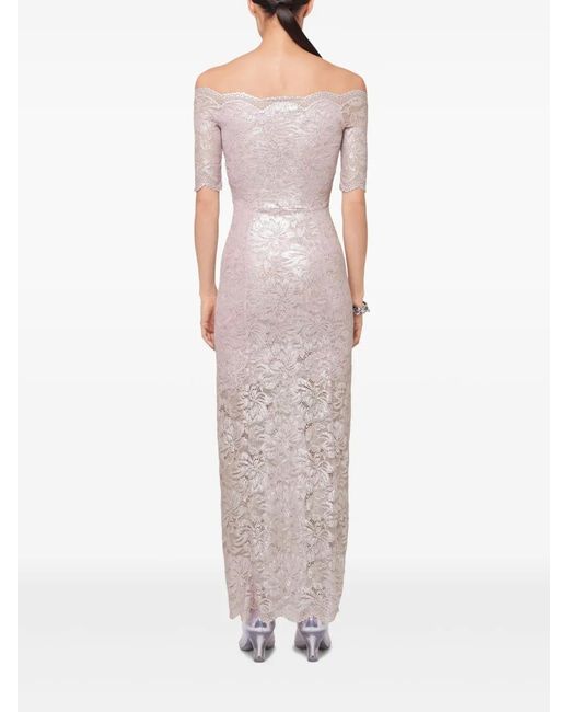 Rabanne White Off-The-Shoulder Gown