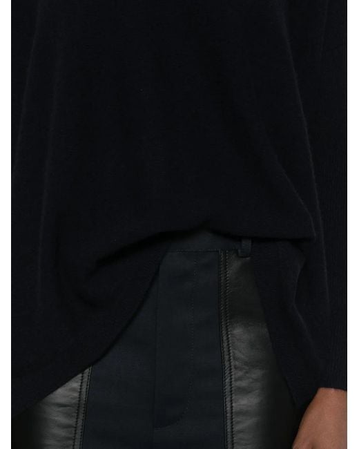 Kujten Black Cashmere Round-Neck Sweater