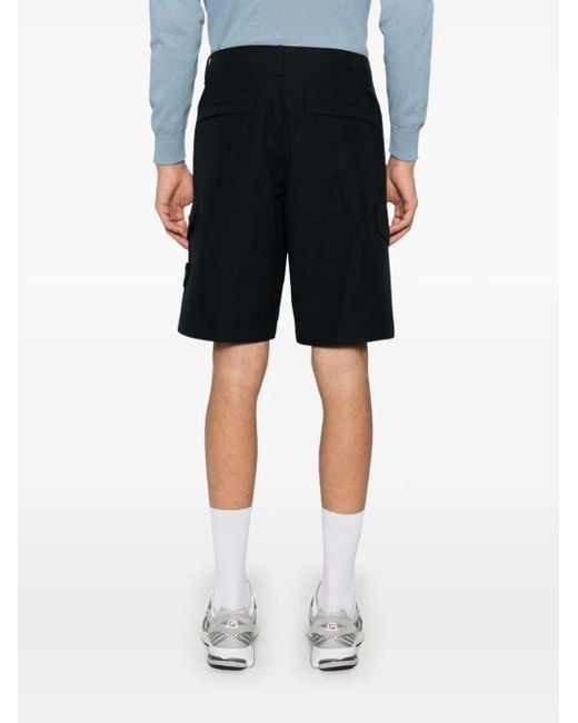 Stone Island Black 'Ghost' Regular Bermuda Shorts for men
