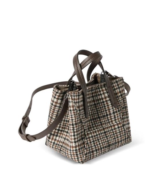 Brunello Cucinelli Natural Duo Mini Bag