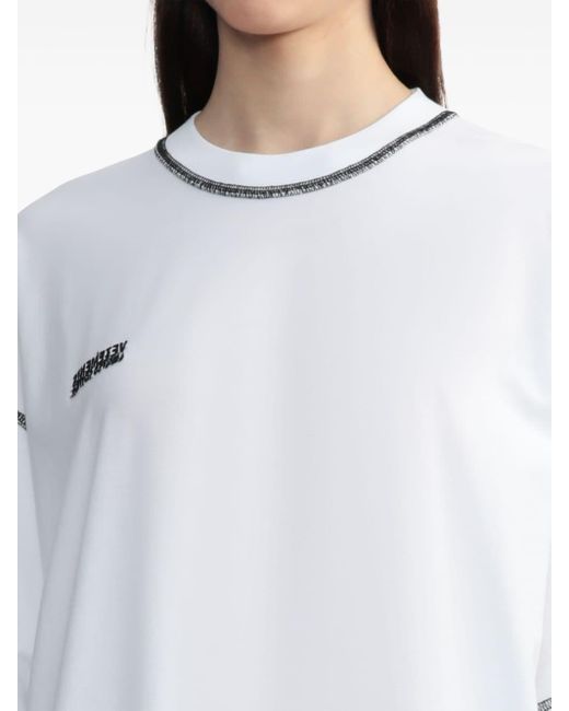 Camiseta con costuras en contraste Vetements de color White