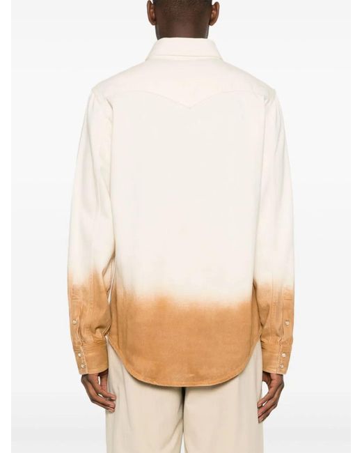 Alanui Denim Overhemd in het Natural voor heren