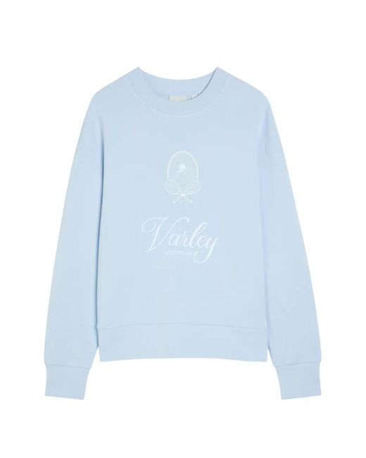 Varley Blue Rasco Graphic-Print Sweatshirt