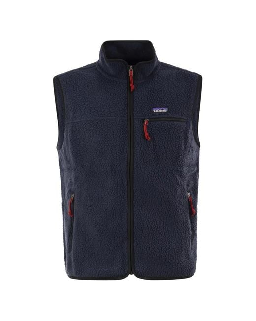 Patagonia Blue Retro Pile Vest for men