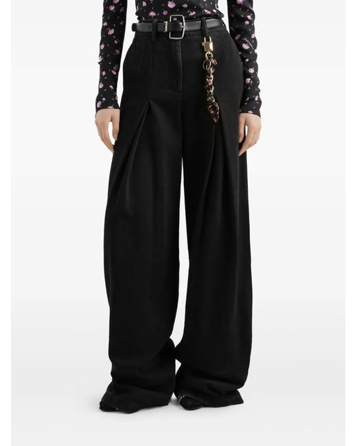 Dolce & Gabbana Black Pleated Jeans