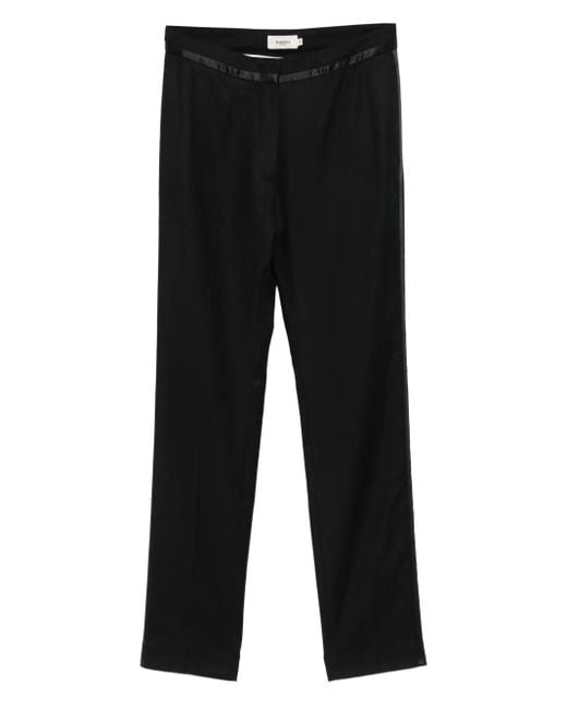 Barena Black Satin-Trimmed Trousers