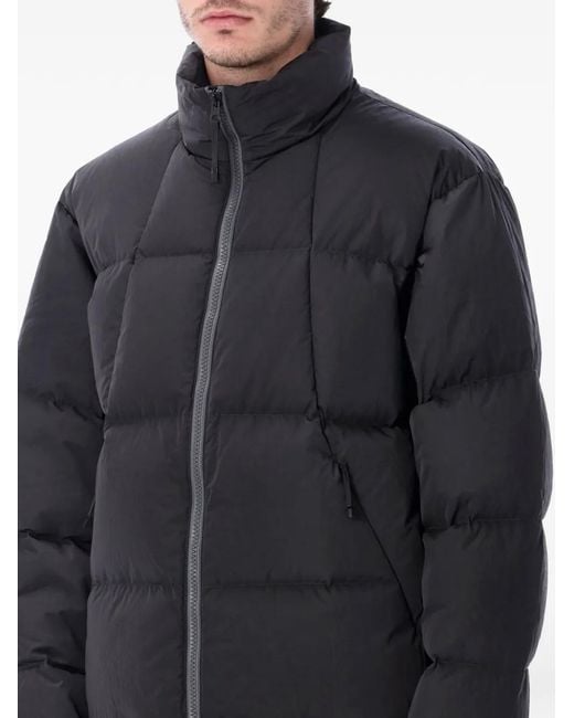 Goldwin Black Puffed Zip-Up Jacket for men