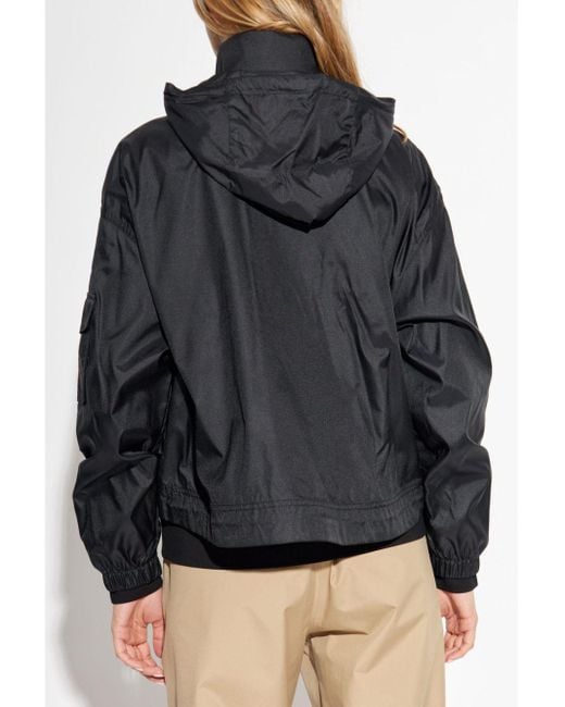 Moncler Black Hemar Lightweight Hooded Jacket