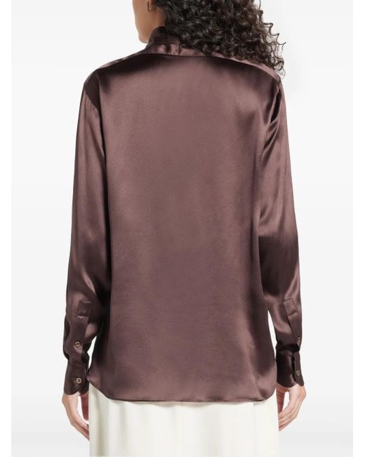 Tom Ford Zijden Blouse in het Purple