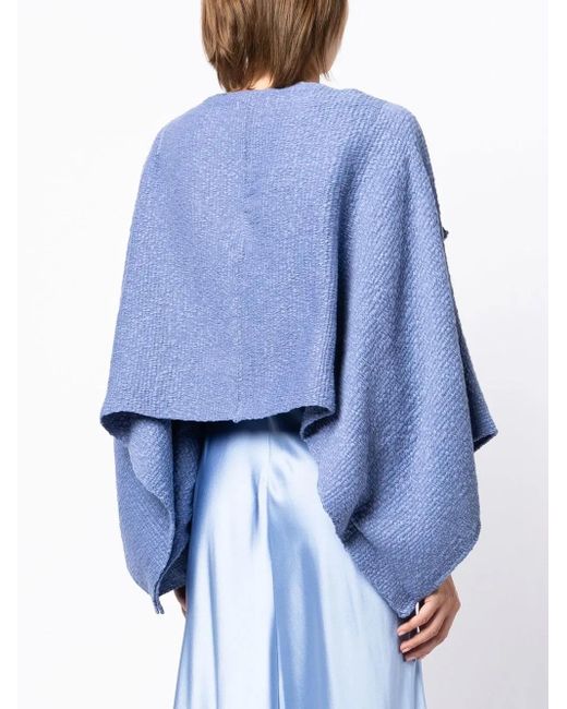 Voz Blue Cropped Bolero Jacket