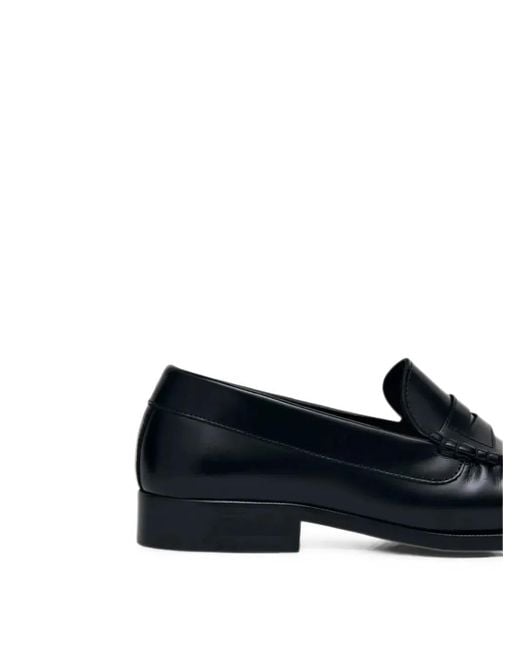 Alohas Blue Penny Leather Loafers