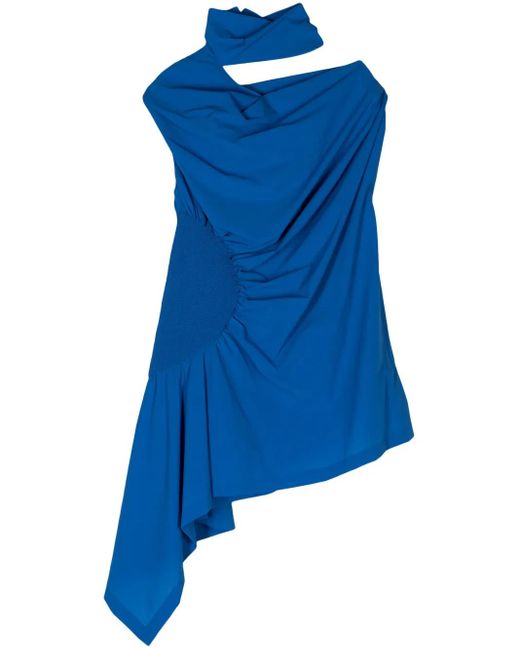 Issey Miyake Blue Eye Of The Bean Bluse