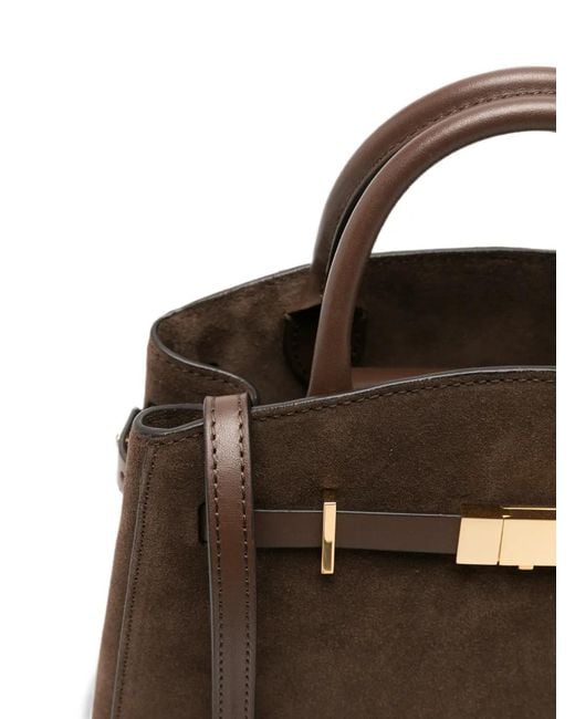 DeMellier London Brown Small Hudson Top-Handle Tote Bag