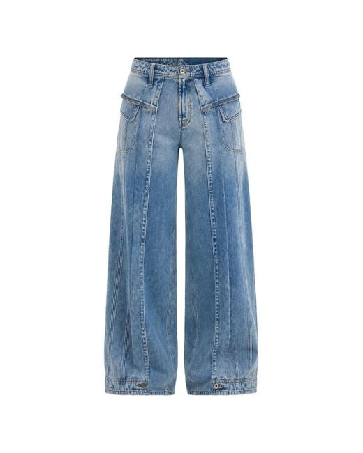 Lee Jeans Blue X Feng Chen Wang Cargo Wide-Leg Jeans