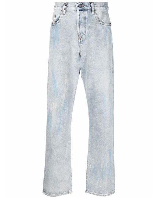 DIESEL Blue 2020 D-Viker Straight-Leg Jeans for men