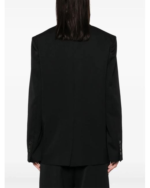 MODES GARMENTS Black Single-Breasted Wool Blazer