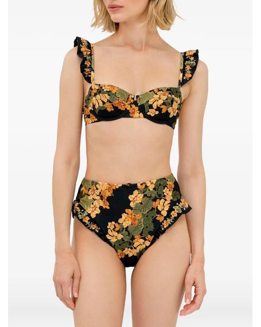 Agua Bendita Black Kiwi Cordillera Bikini Top