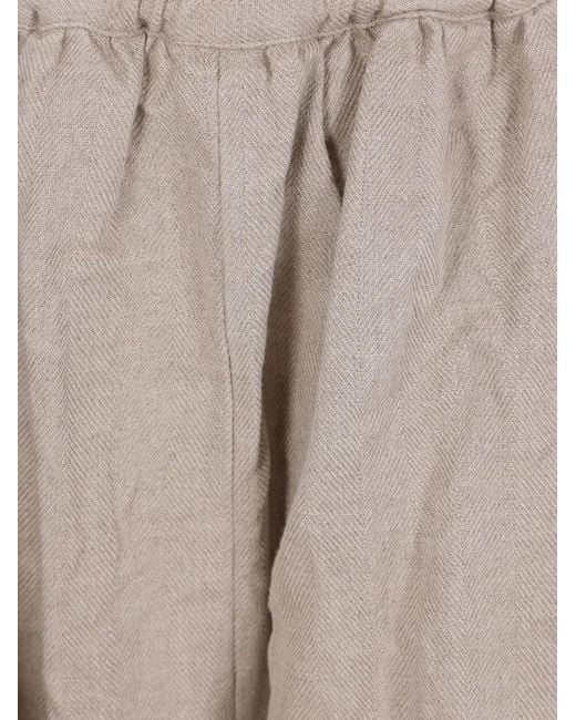 Comme des Garçons Gray Pleated Trousers