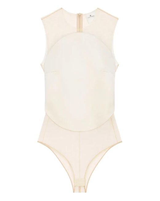 Courreges シアーパネル ボディスーツ White