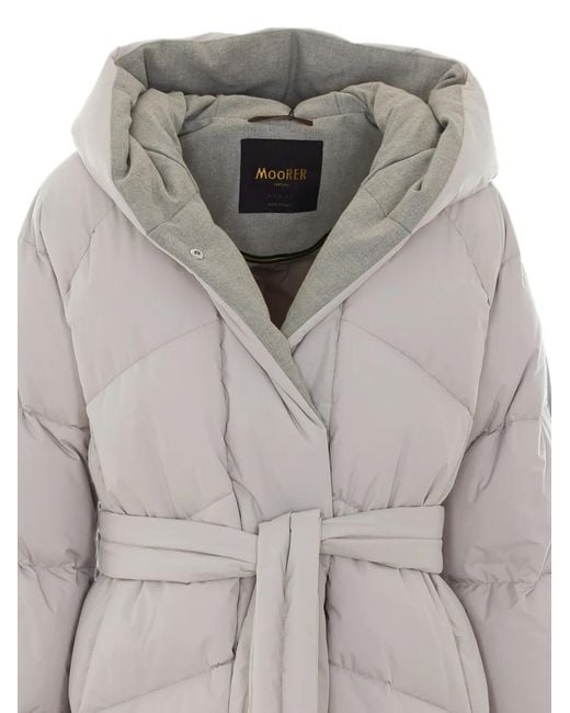 Moorer Gray Wintra Padded Coat