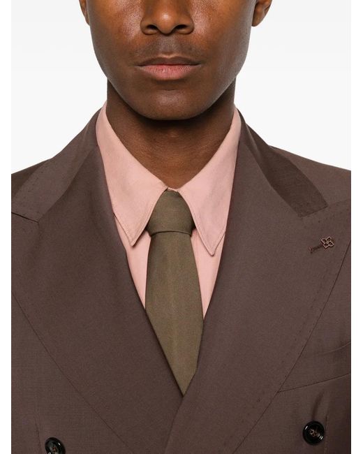 Tagliatore Brown Costume À Veste À Boutonnière Croisée for men