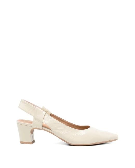Unisa Natural Javea Slingback Pointed Sandals