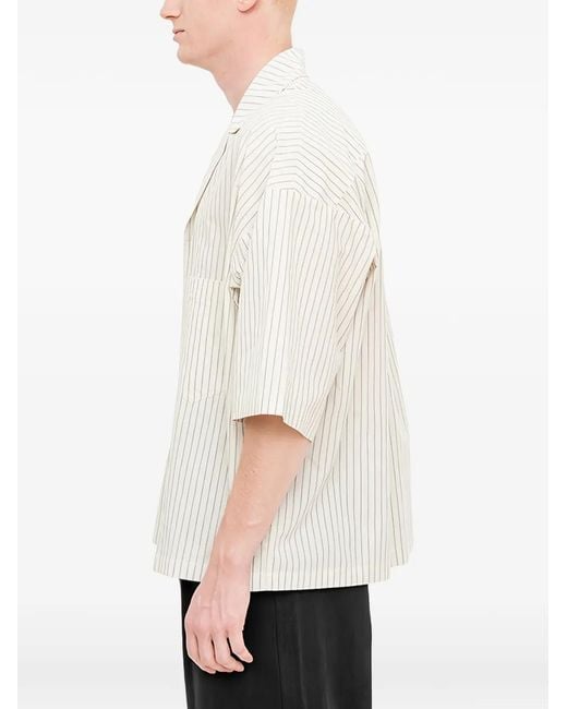 JOE CHIA White Kantra Striped Shirt for men