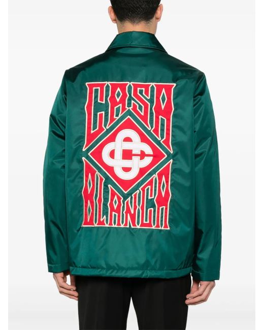 Casablanca Green Stadium Jacket for men