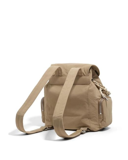 Bimba Y Lola Natural Buckle-Fastening Drawstring Backpack