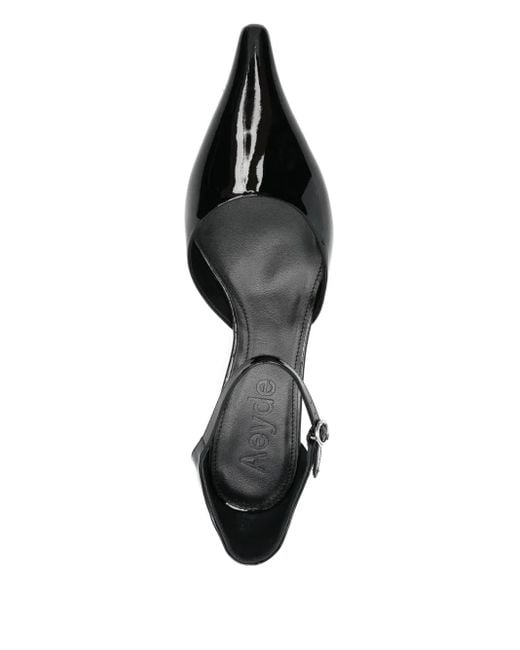 Aeyde Black Escarpins Tillie 35 Mm En Cuir