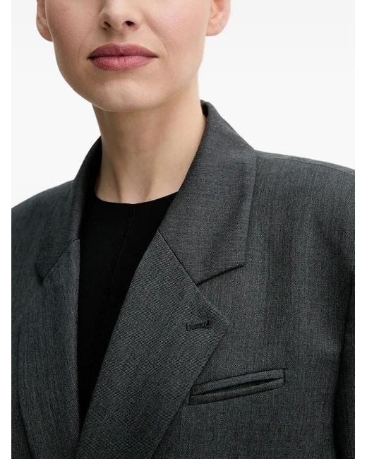 Won Hundred Black Single-Button Long-Sleeve Jacket