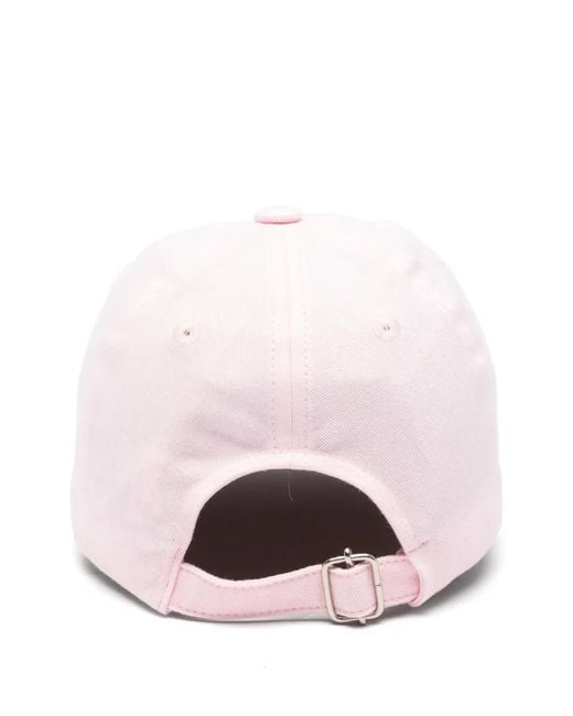A.P.C. Pink Embossed Baseball Cap