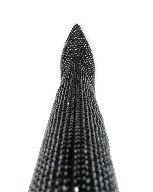 Paris Texas Black Holly 115Mm Crystal-Embellished Boots