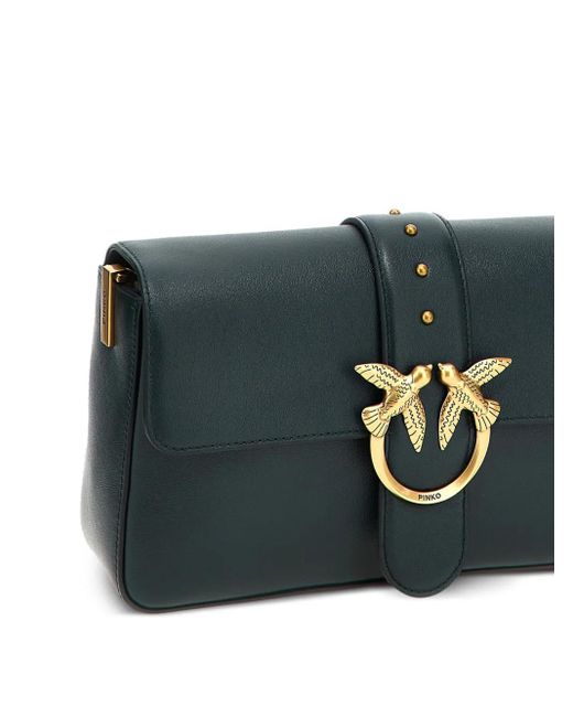 Pinko Gray Love One Classic Crossbody Bag