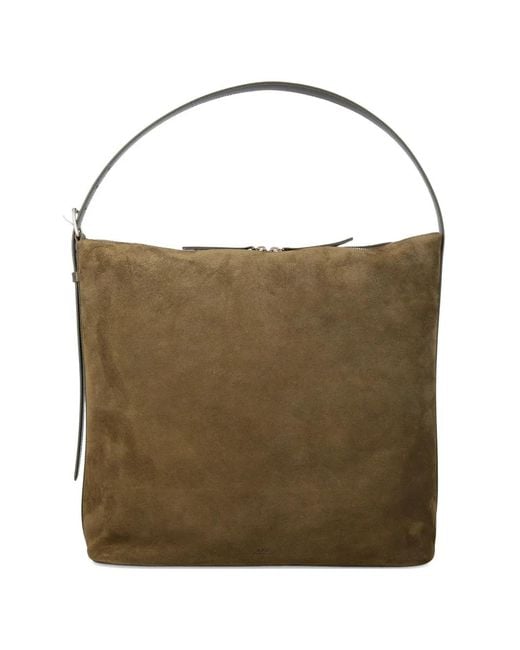 A.P.C. Brown Maxi Vera Tote Bag