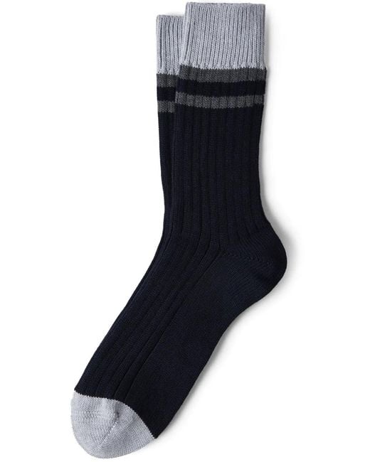 Brunello Cucinelli Blue Socks for men