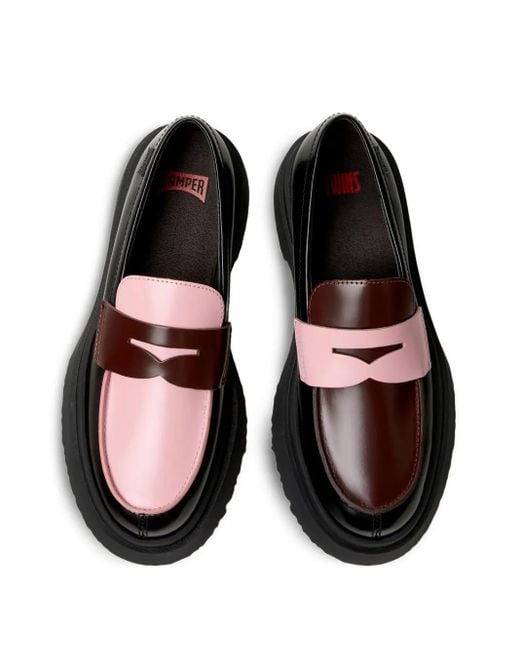 Camper Black Walden Twins Leather Loafers