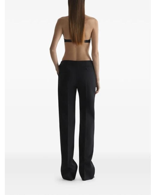 Mugler Black Cropped Top