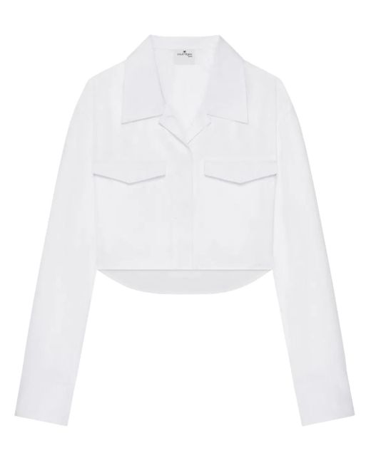 Courreges クロップド シャツ White