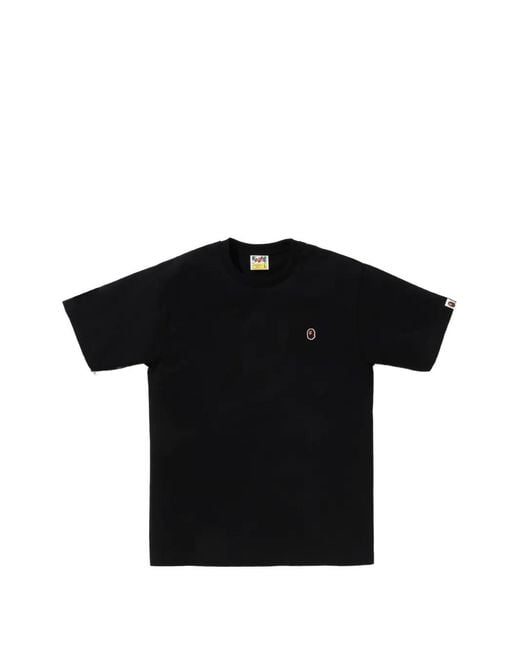 A Bathing Ape Black One Point T-Shirt for men